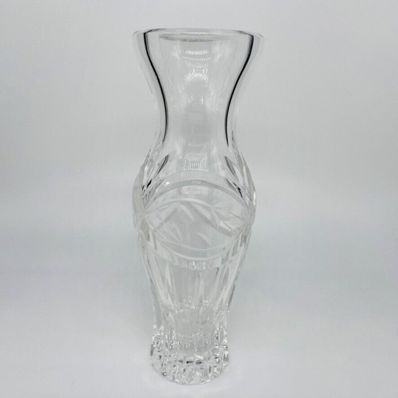 Crystal Gorham Bud Vase Clear Heavy Made in Poland 6.75" - Picture 1 of 5